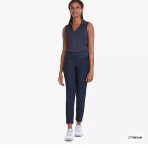 NWOT puma power shape navy tailored pull on workout golf pants size s/p